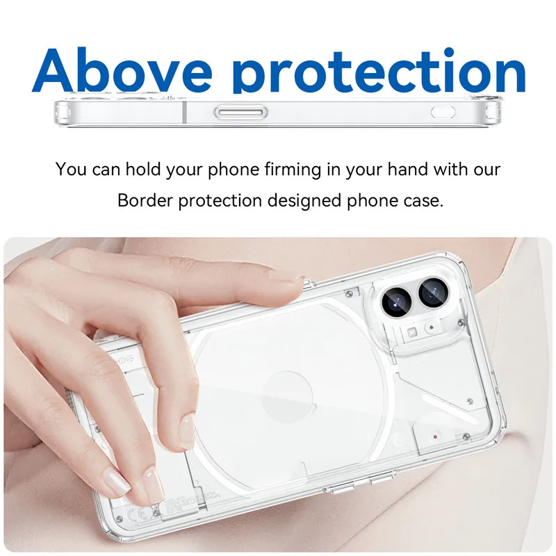 For Nothing Phone 1 Case Nothing Phone 1 (1) Cover Cases Shockproof Candy Color Silicone Phone Back Cover For Nothing Phone (1)