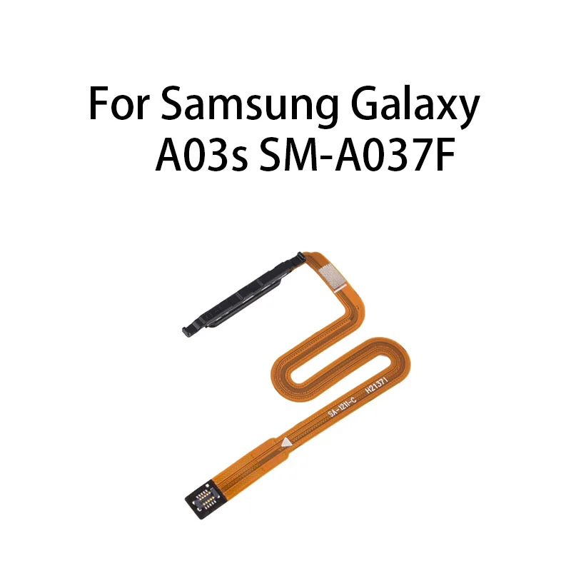 Casa botão sensor de impressão digital cabo flexível para samsung galaxy a03s SM-A037F