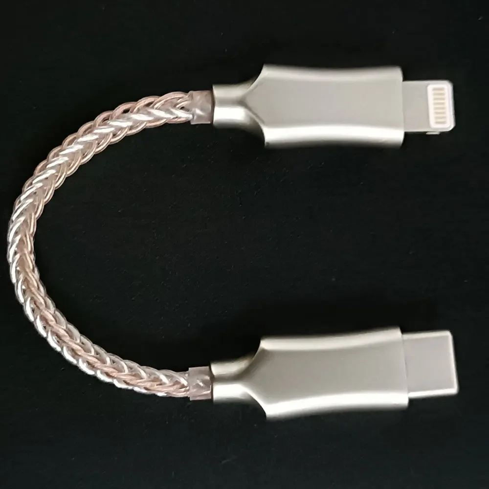 New ios to Type-C DAC OTG Cable 8 Core Single Crystal Copper USB C to Micro USB for i Phone 12 Pro Max 11 X Android