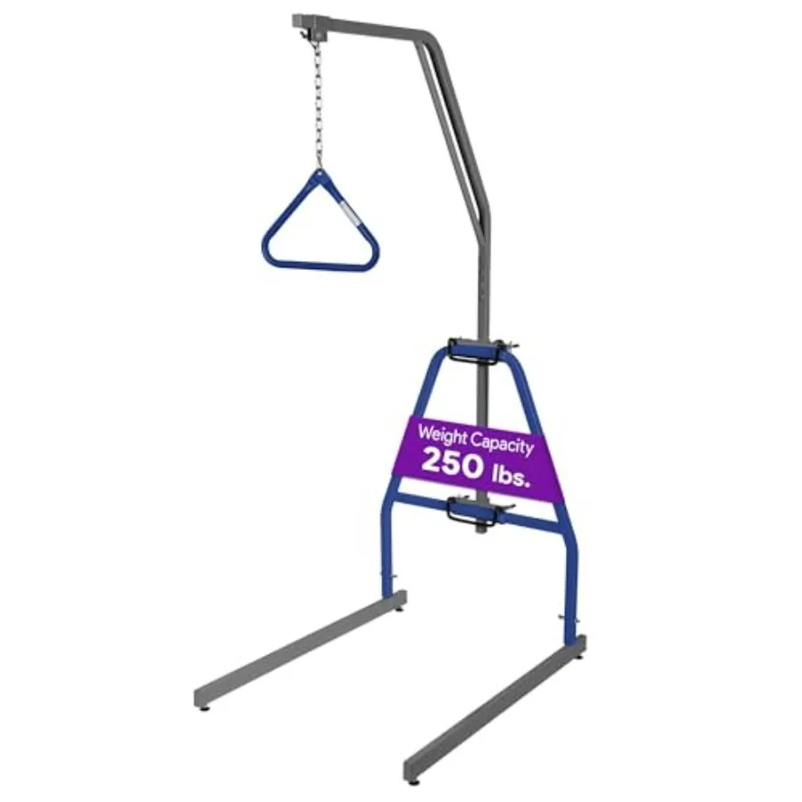 Medical Trapeze Bar for Bed Mobility - Standard Trapeze Bar Set with 250 lb Weight Ccity - Bed Pull Up Assist for Elderly and B