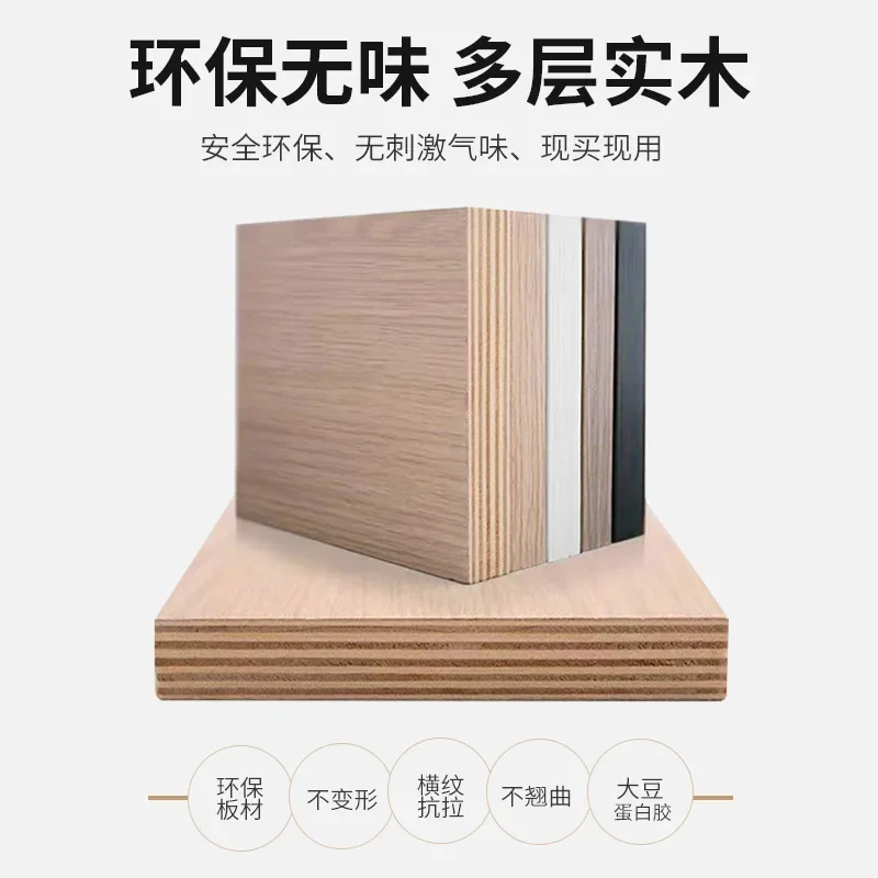 بلاطة صخرية فاخرة وخفيفة الوزن، جانب طعام من الخشب الصلب، مطبخ حديث وبسيط مقابل تخزين ضيق على الحائط