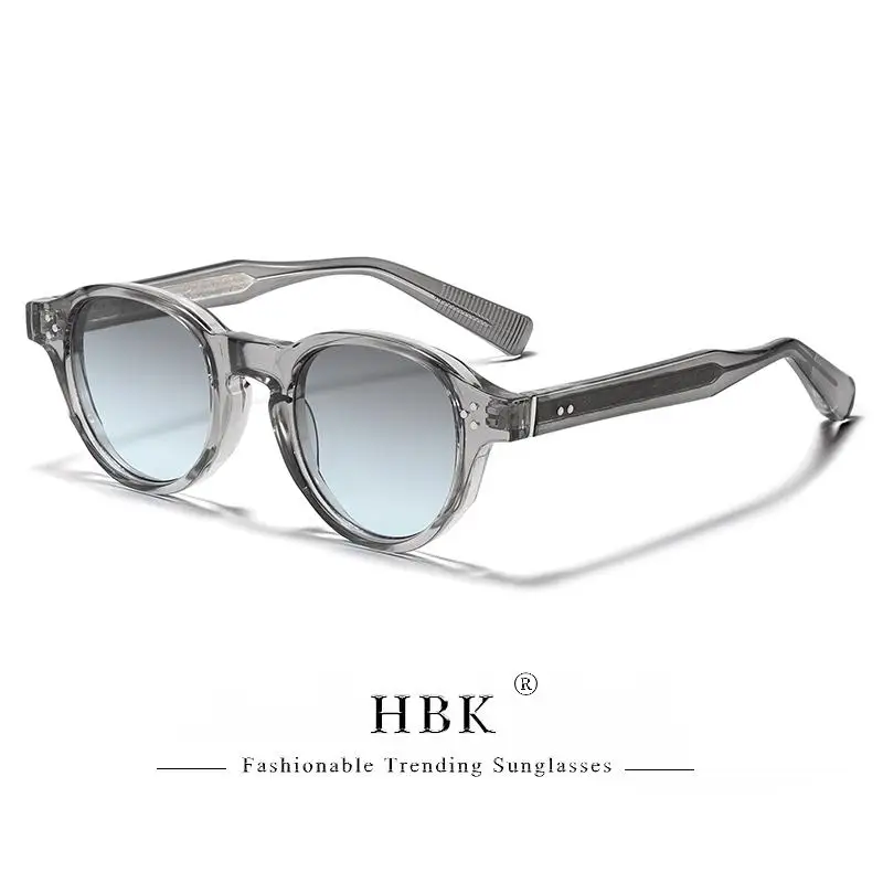 HBK Retro Einfache Herren-Sonnenbrille, runder Kern, Einsatzbein, Luxus-Sonnenbrille, Damen, Outdoor, Party, Urlaub, Reisen, ideale Wahl – Detail 13