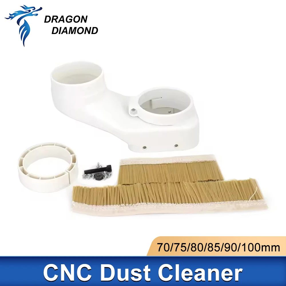 1PC CNC Spindle Dust Shoe Collector 70mm 75mm 80mm 85mm 90mm 100mm Dust Boot Cleaner for Spindle Motor Router Machine Cover