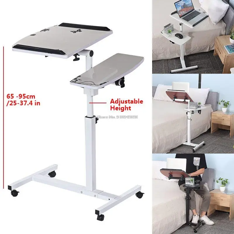 Foldable Computer Table Portable Rotate Laptop Desk Table for Bed Can be Lifted Standing Desk Home Furniture Adjustable Portable