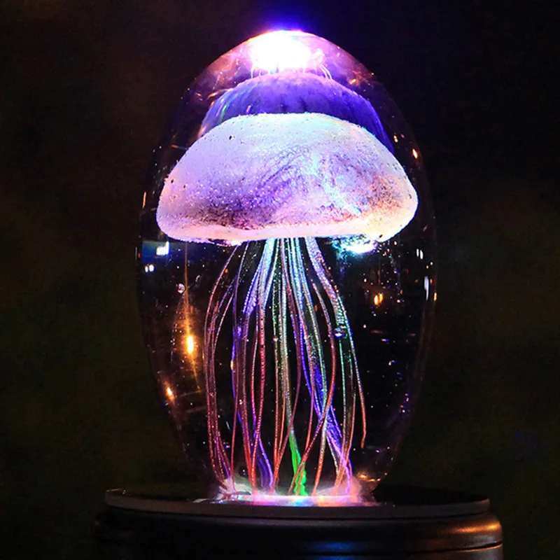 3D Jellyfish Lamp For Children Kids Baby Night Light Lampara LED Multicolor Lighting Crystal Fish Gifts Home Decoration