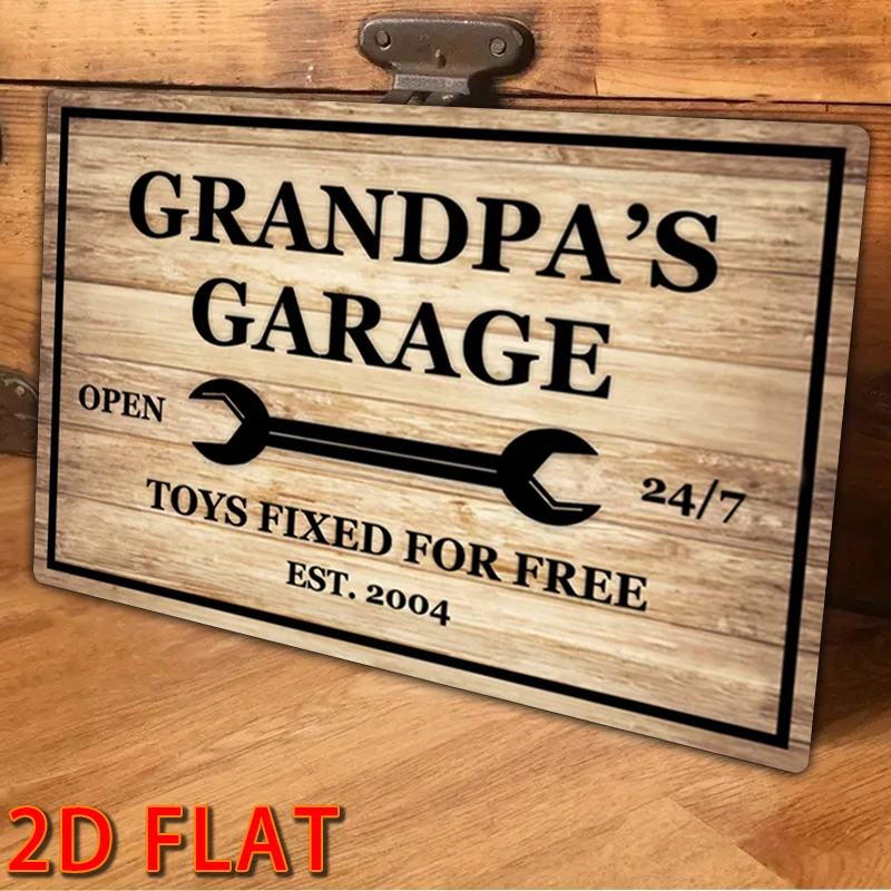 1 قطعة علامة معدنية مخصصة ، علامة المرآب هدية ، مثالية للرجل الكهف ، بار ، المرآب ، الحديقة ، ديكور داخلي/خارجي علامة ألومنيوم 8x12 بوصة