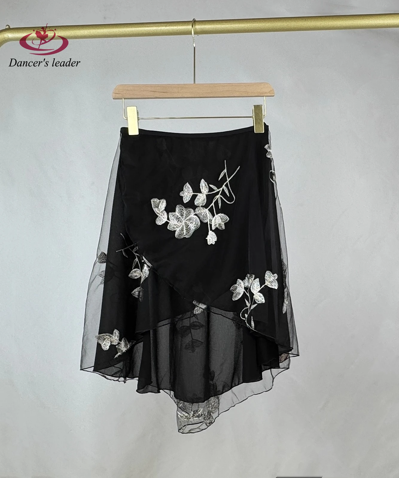 الباليه تنورة قصيرة الدانتيل زهرة التطريز المرأة الرقص الجمباز ممارسة تنورة الكبار الباليه تنورة غنائية