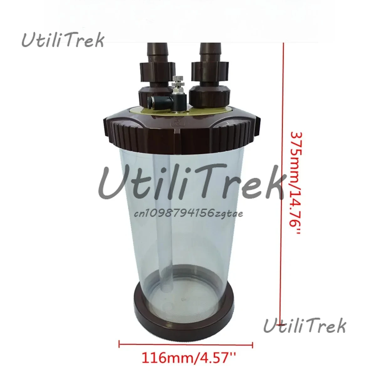 Atomizador de CO2 transparente de 2500ML, supercorfusor Turbo externo, atomizador para pecera, acuario, planta de agua, pecera, paisaje acuático