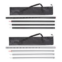 Tarp Poles Replacement Portable Aluminum Tent Rods Canopy Poles Telescoping Tarp Poles for Hammock Picnic Garden Tarp Camping