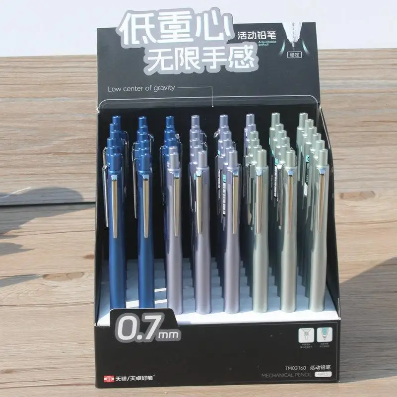 48-pezzi-matite-meccaniche-in-metallo-05-mm-centro-a-basso-gravita-matita-in-metallo-di-lusso-07-mm-forniture-di-cancelleria-per-il-ritorno-a-scuola-all'ingrosso