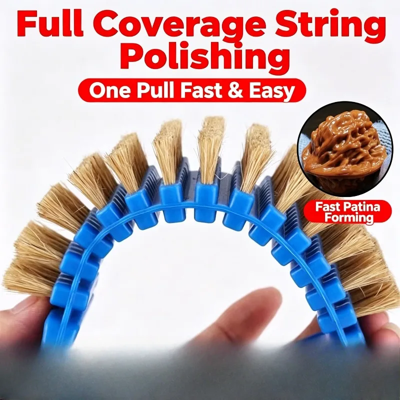 Foldable Fish Bead Polishing Brush Boar Bristle Nano Bristle Cleaning Brush for Wenwan Jewelry Polishing Dirt Removal