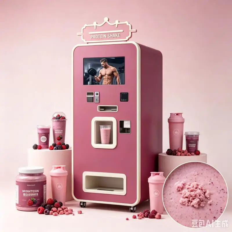 Customized Protein Shake Vending Machine Intelligent Sports Drink Station Fast Preparation System Fitness Club Solution