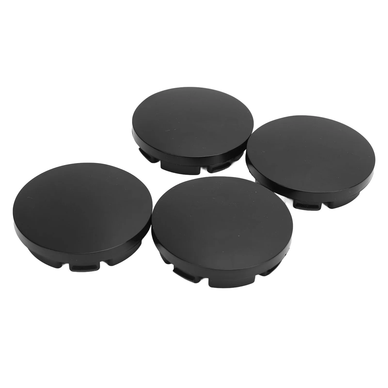 56mm 4PCS Car Wheel Center Hub Caps Black Compact Tyre Rim Hub Cap Cover Universal for Vehicle