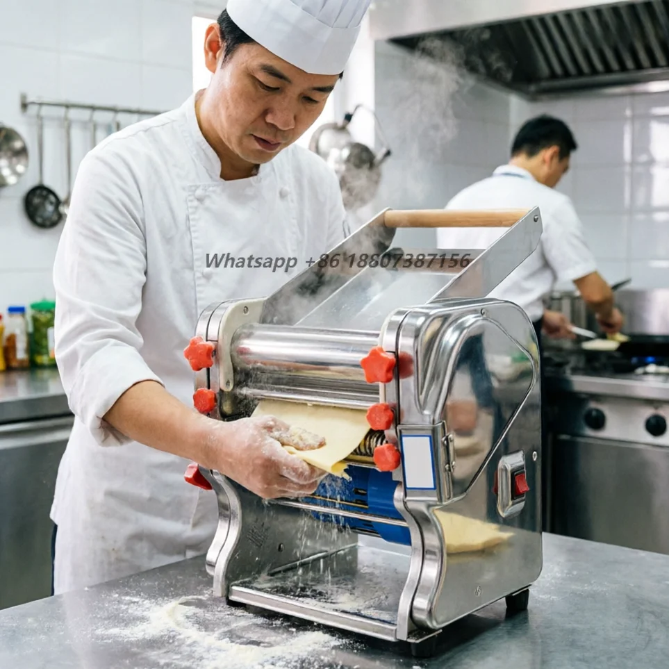 Nepal Automatic Dough Sheeter for Making Noodles From Flour Bakery Use-New Condition Bakery Dough Sheeter Noodle Press