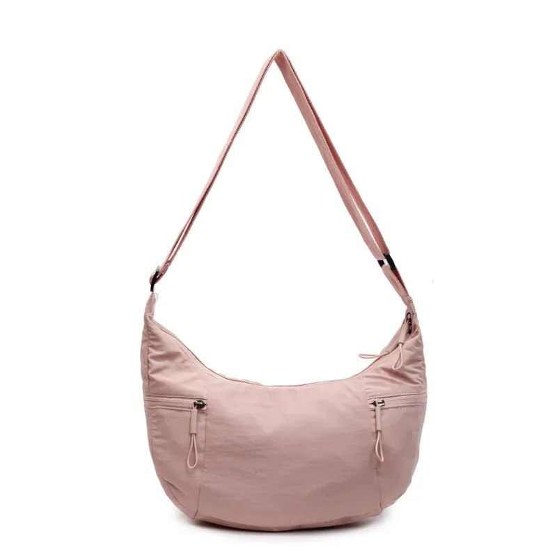 

Nylon Shoulder Bag Multi-pocket Design with Adjustable Shoulder Strap Versatile Multi-function Casual Dumpling Bag