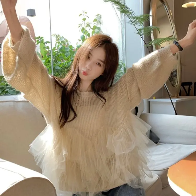 

Свитера Джемперы Пуловеры Женские Y2K Синель Элегантные Boxy Обычные Зима Холодные Арктические Животные Мягкие Милые Веселые Рождественские Праздники OL