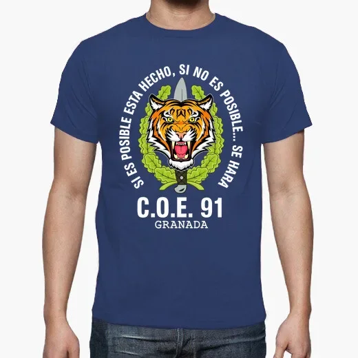 Summer Cotton O-neck Men\'s Short Sleeve T-Shirt New S-5xl Spanish Legion COE 91 Granada Mod 1 Special Operations Emblem harajuku