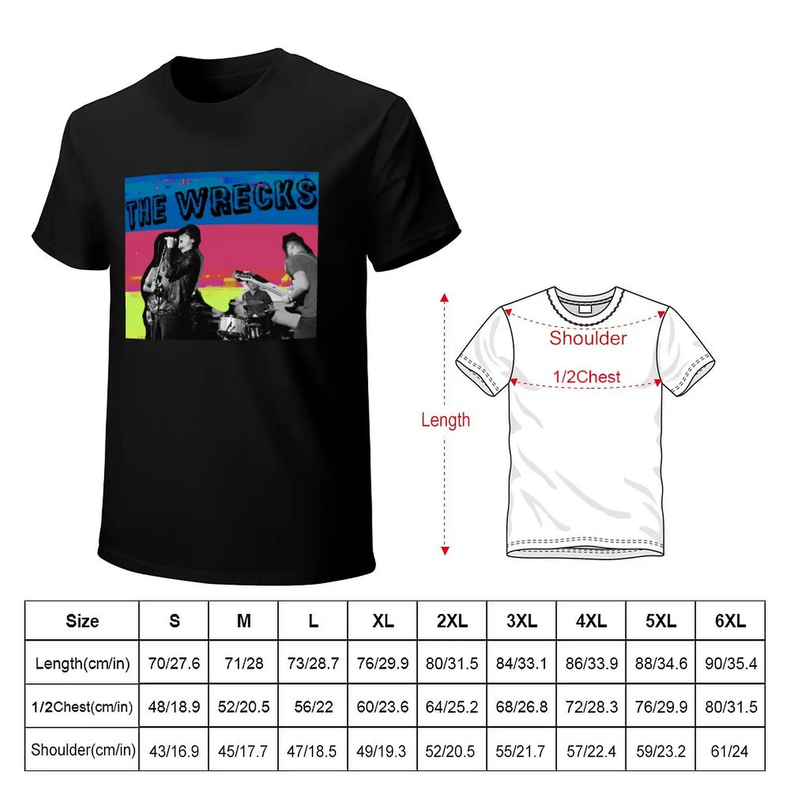 The Wrecks 07 T-Shirt oversized cotton graphic tees funny t shirts men