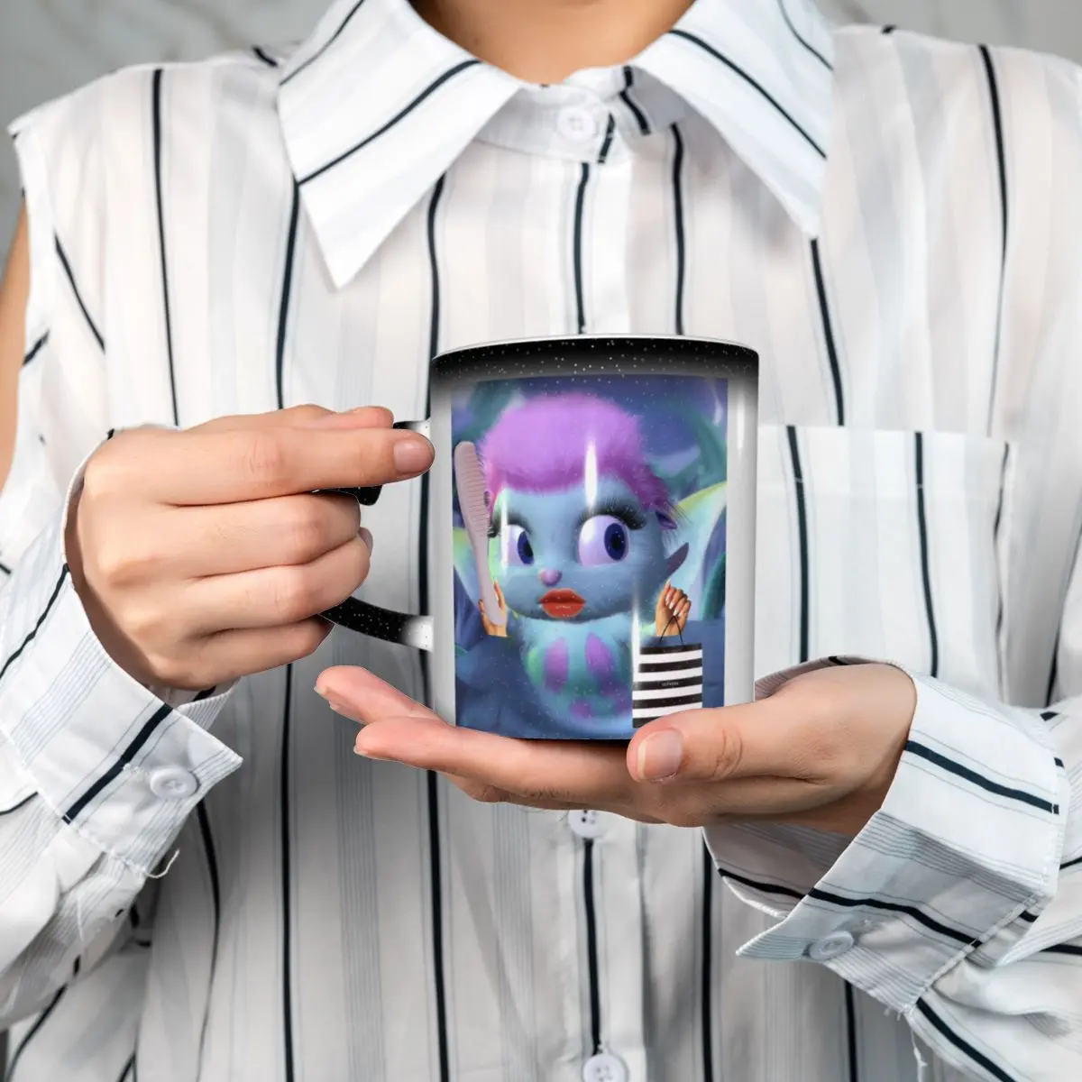 Bibble Meme Comic  Mug Funny Ceramic Coffee Cups Tea Mugs Milk Cup Drinkware Gifts for Friends