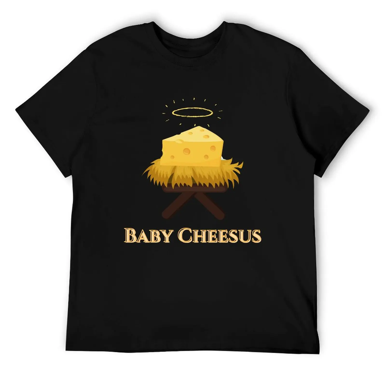 

Funny Baby Jesus Pun - Baby Cheesus Cheese Lovers Hilarious Christmas Pun T-Shirt anime t shirts oversize T-Shirt
