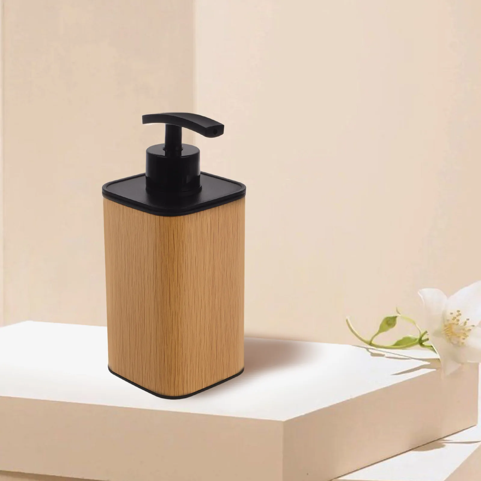 

Wood Grain Lotion Bottle Liquid Soap Dispenser for Bathroom Hand Travel