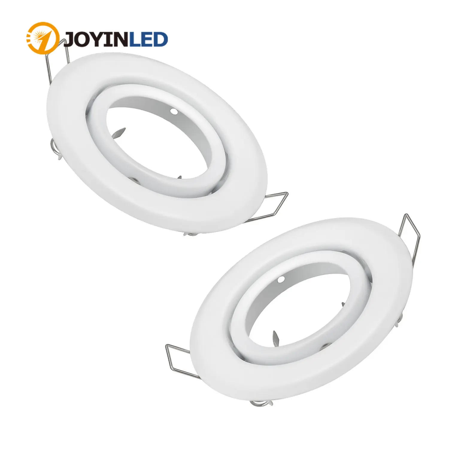 

10pcs/lot Round White Adjustable LED Ceiling Downlight Mounting Frame GU10/MR16/GU5.3 Bulb Holder Spot Lighting Fitting Fixture