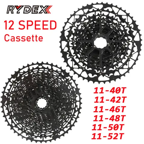 RYDEX 12단 카세트 초경량 산악 자전거 카세트 11 42t 46t 50t 52t 자전거 스프로킷 12단 프리휠 12v hg 카세트