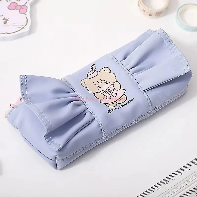 Kawaii Mikko Storage Box Anime Creative Cute Cartoon New Pencil Case Single Shoulder Stationery Storage Bag Makeup Brush Bag