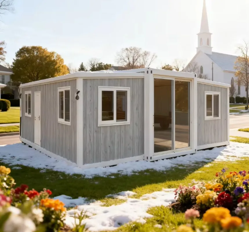 High Stability Foldable Container House H-Shape Steel Frame Prefabricated Mobile Home Anti Earthquake Design Disaster