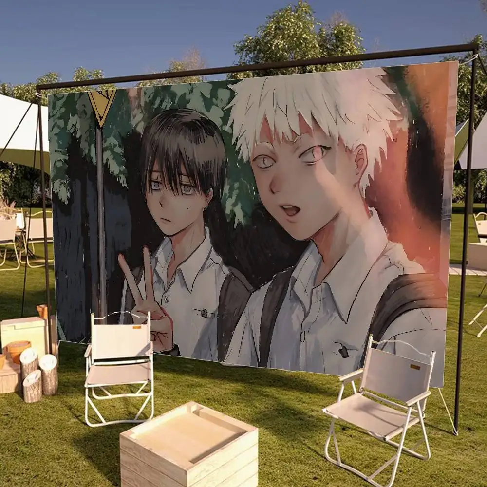 Popular Horror Anime T-The S-Summer H-Hikaru D-Died Family Gatherings Outdoor Atmosphere Flags Camping Decorations Banners