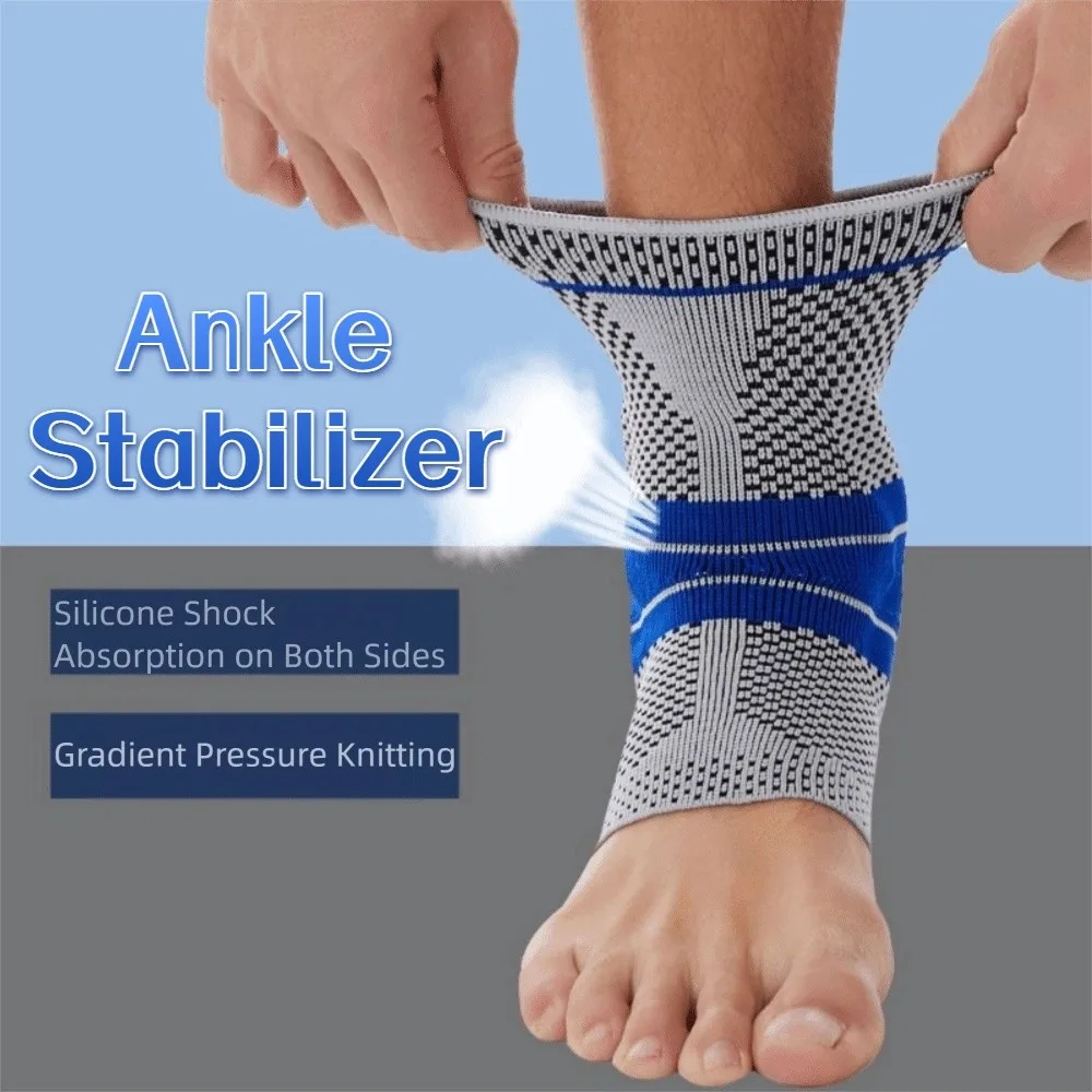 Knitted Sports Ankle Brace Lightweight Breathable Ankle Compression Sock Nylon Comfortable Ankle Support Sleeve