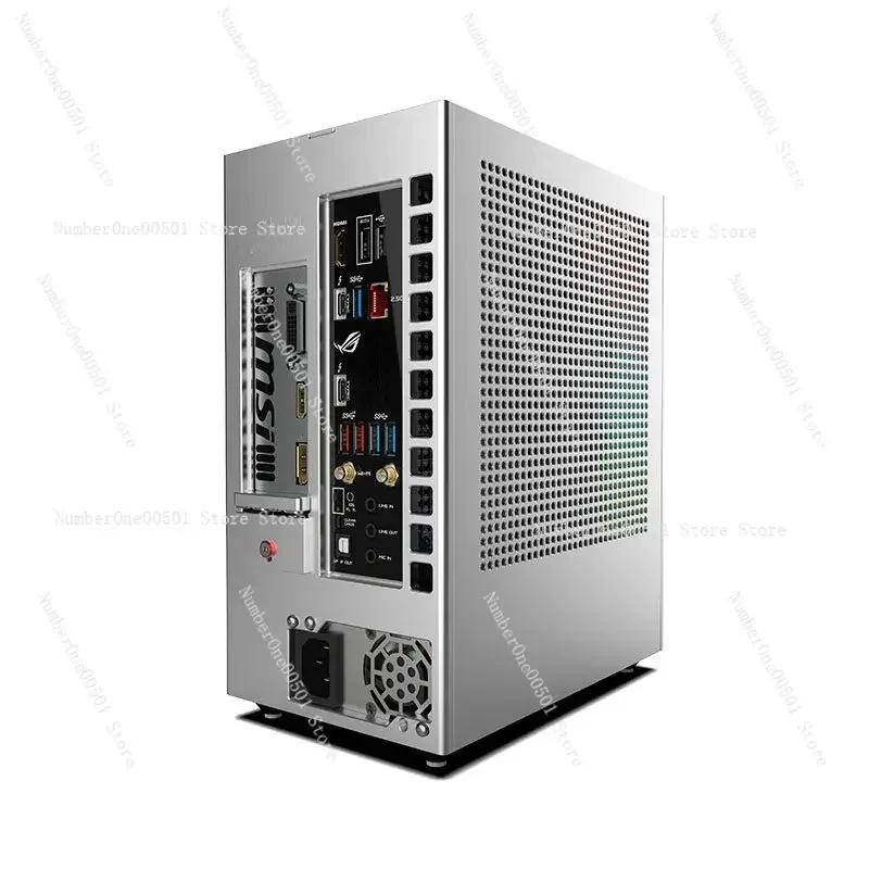 Lzmod Mini F1-1U 2.0 ITX Dual-Slot Discrete Graphics Case – Compatible With Colorful IGame RTX 4060 Ti. LBW095