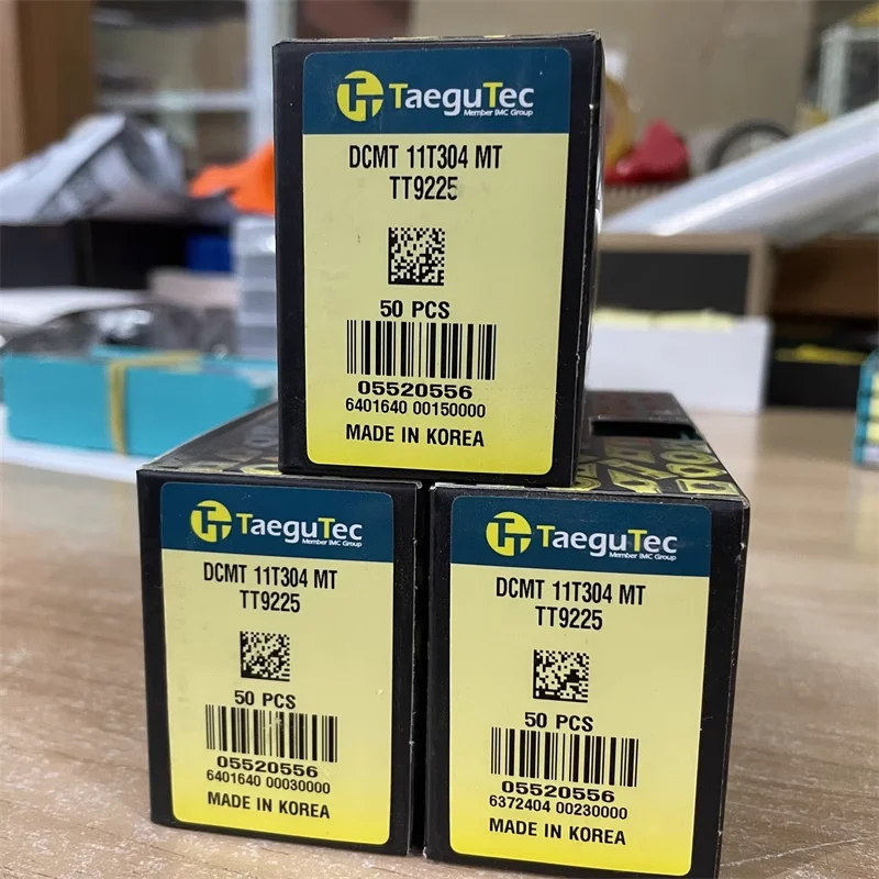 

TaeguTec DCMT070204 DCMT070208 DCMT11T304 DCMT11T308 FG CT3000 TT8115B TT8125B TT5080 TT8020 PV3010 CNC Turning Inserts 10pcs