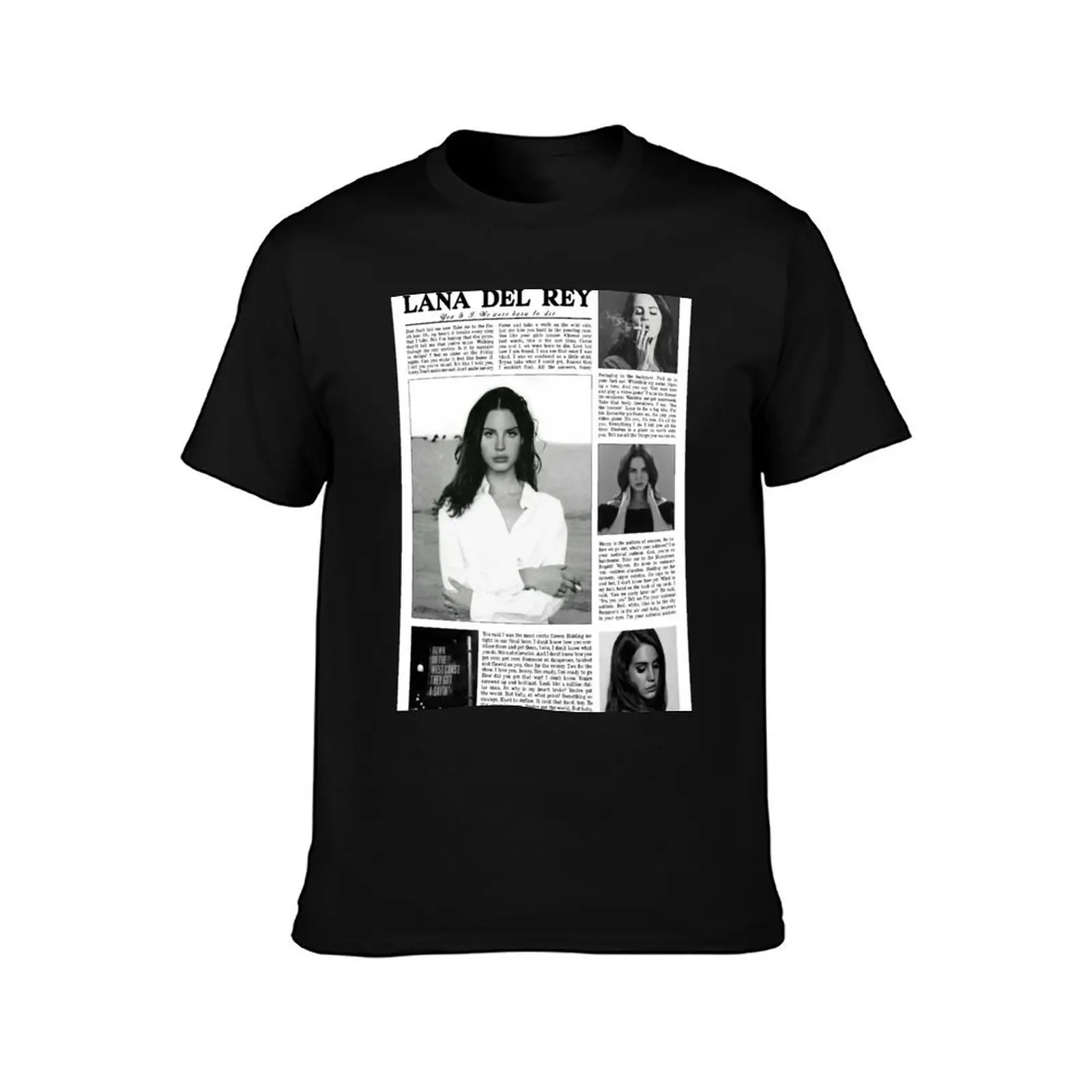 Lana Del Rey Newspaper Poster T-Shirt Quick Dry Travel T-Shirt