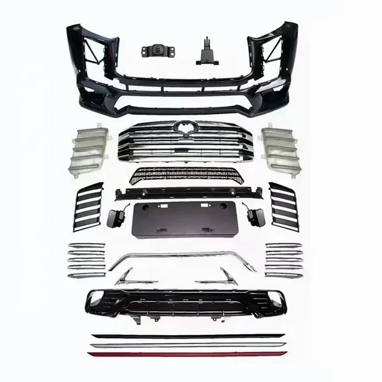 2022 Highlander Upgrade Land Cruiser LC300 Face lift Front Bumper Grille Body kits Accessories for Toyota  