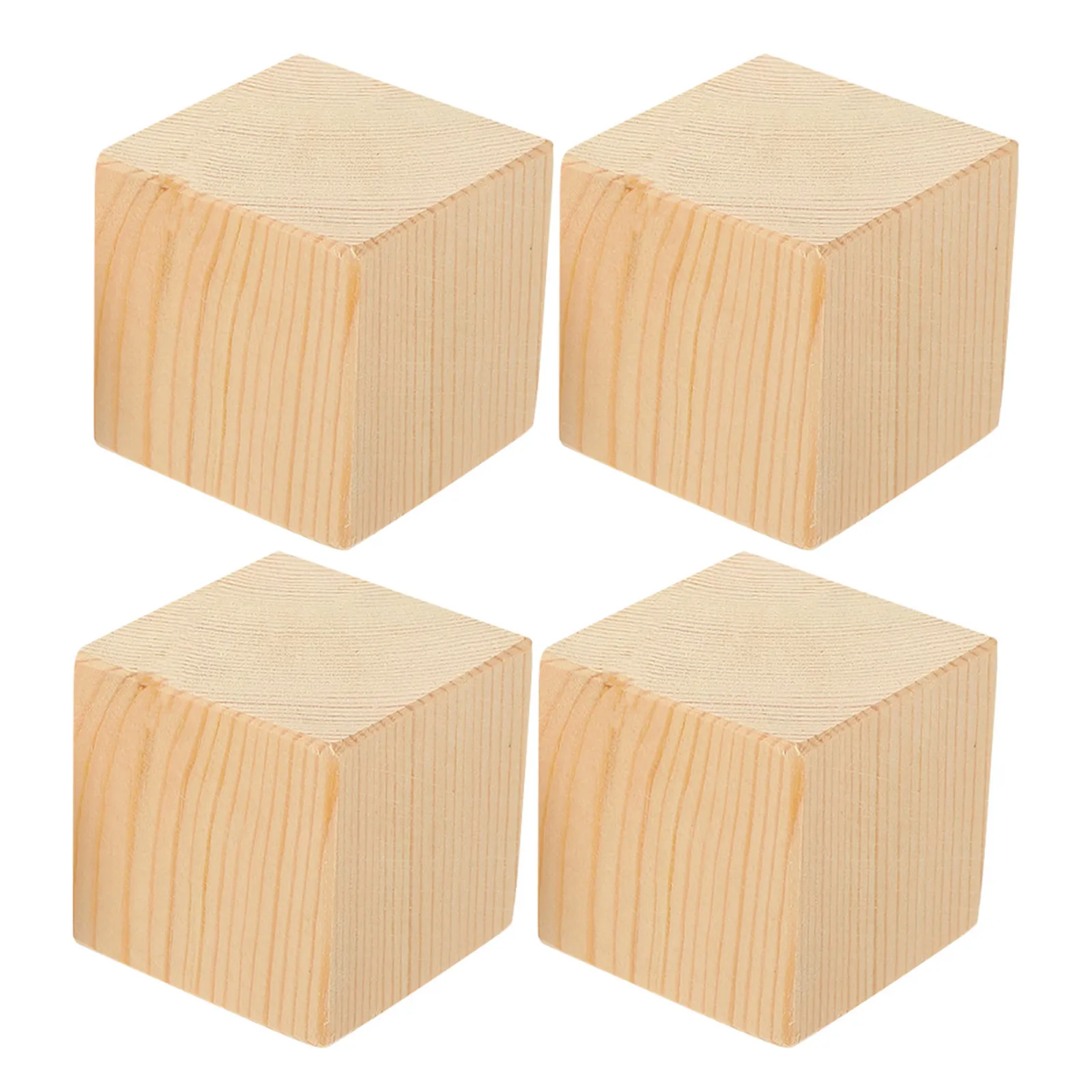 

4Pcs Bed Riser Wooden Furniture Pads Heavy Duty Stable Desk Chair Table Lifters Bed Raising Blocks Couch Risers