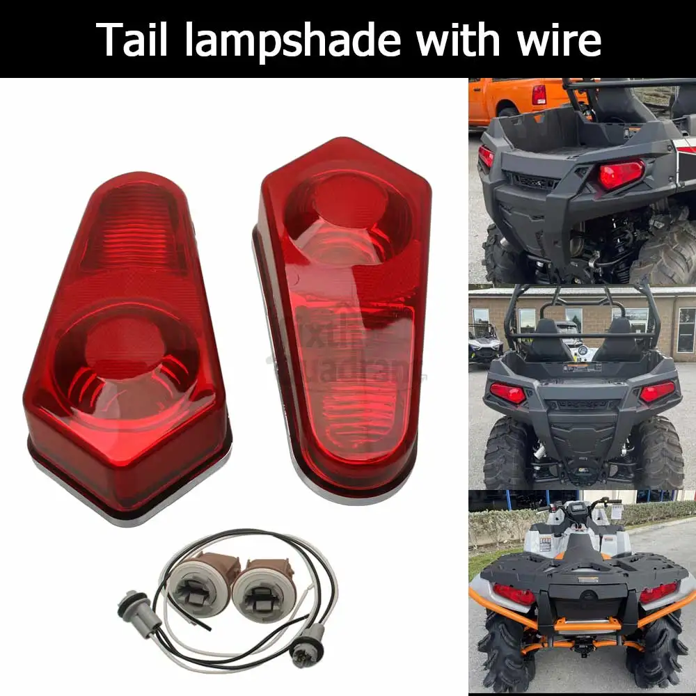 For Polaris Sportsman Touring 570 EPS 2022-2024 2020 2015-2016 Motorcycle Accessories Rear Brake Stop Tail Lights Lampshade PC