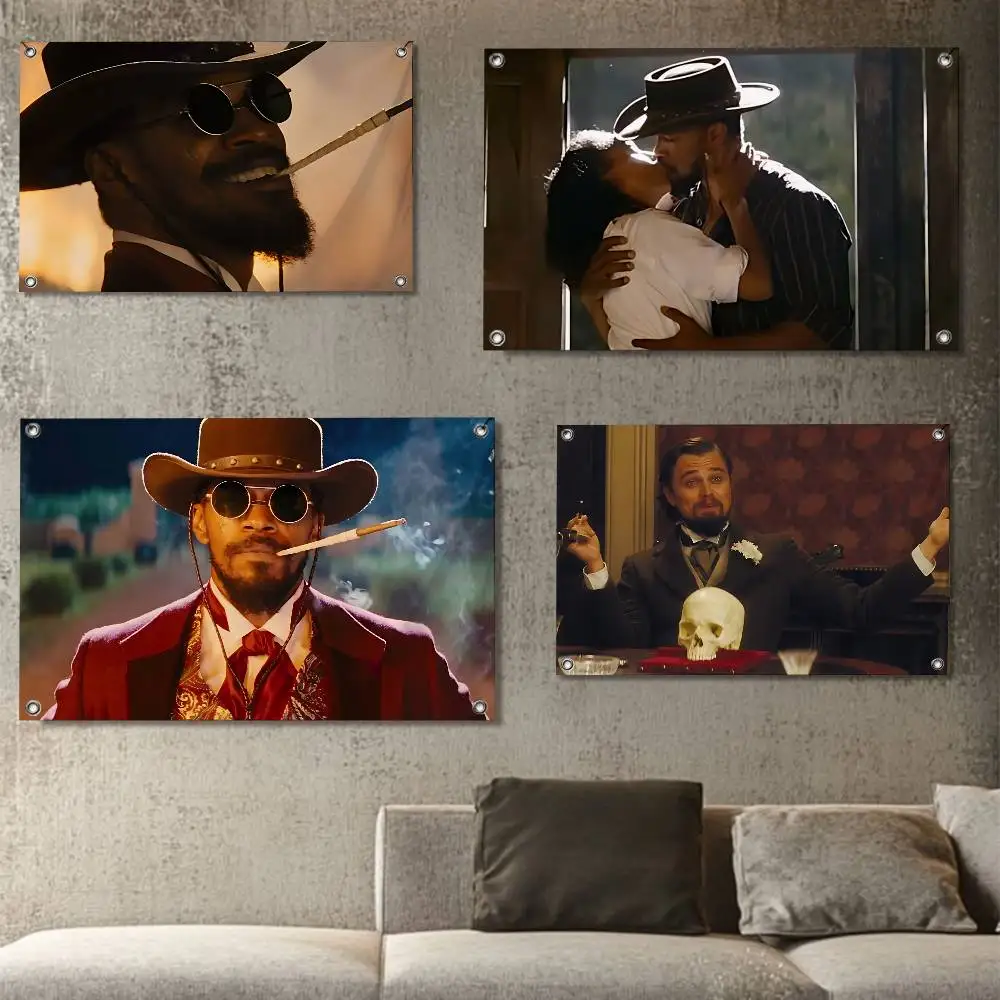 

Calvin D-Django Unchained for party camping living room bedroom carnival booth interior decorations Flags