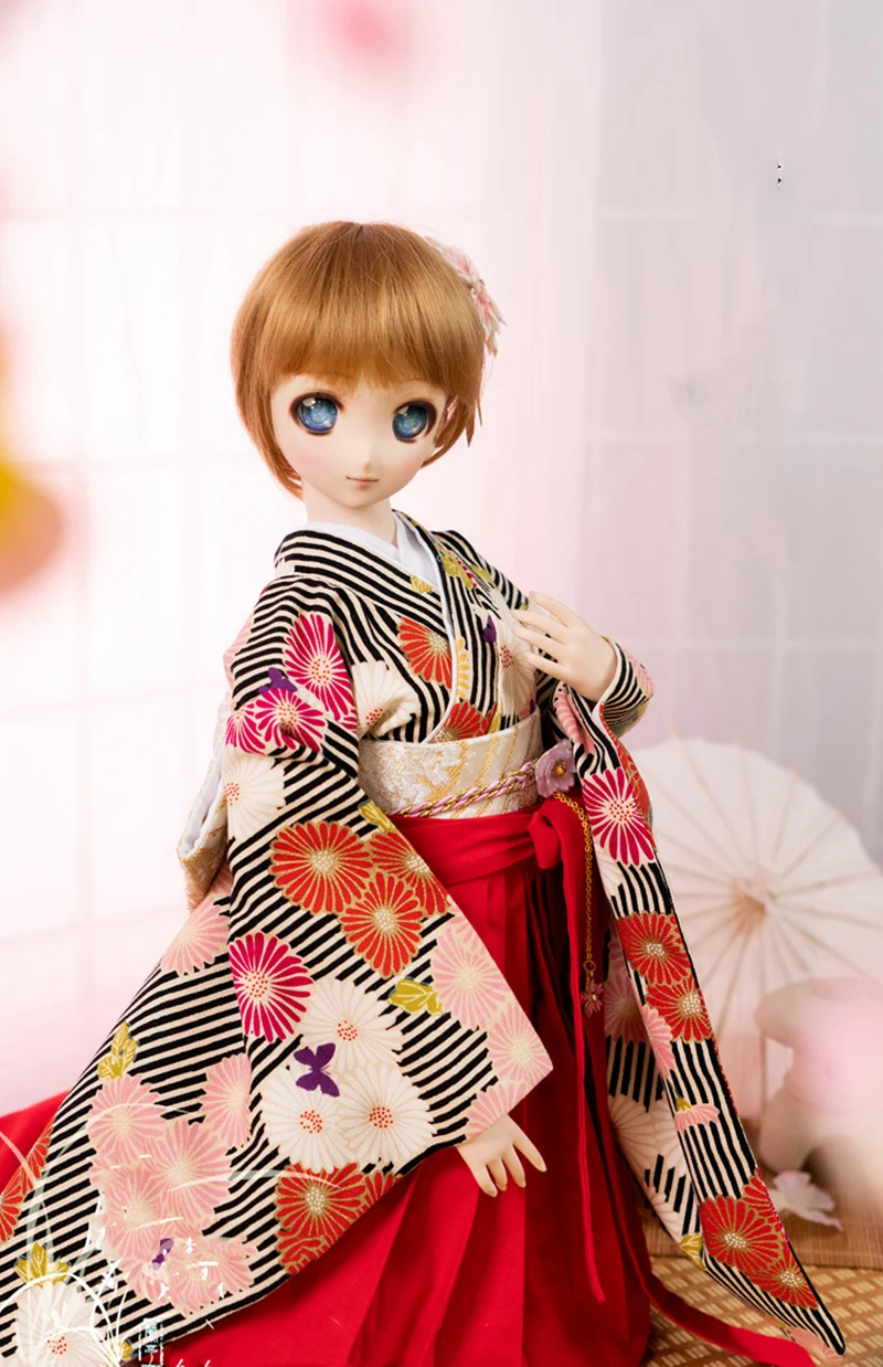 1/6 1/4 1/3 Ancient Costume BJD Clothes Graduation Kimono Outfit For YOSD MSD SD13 Girl SSDF ID75 Uncle Doll Accessories C2196