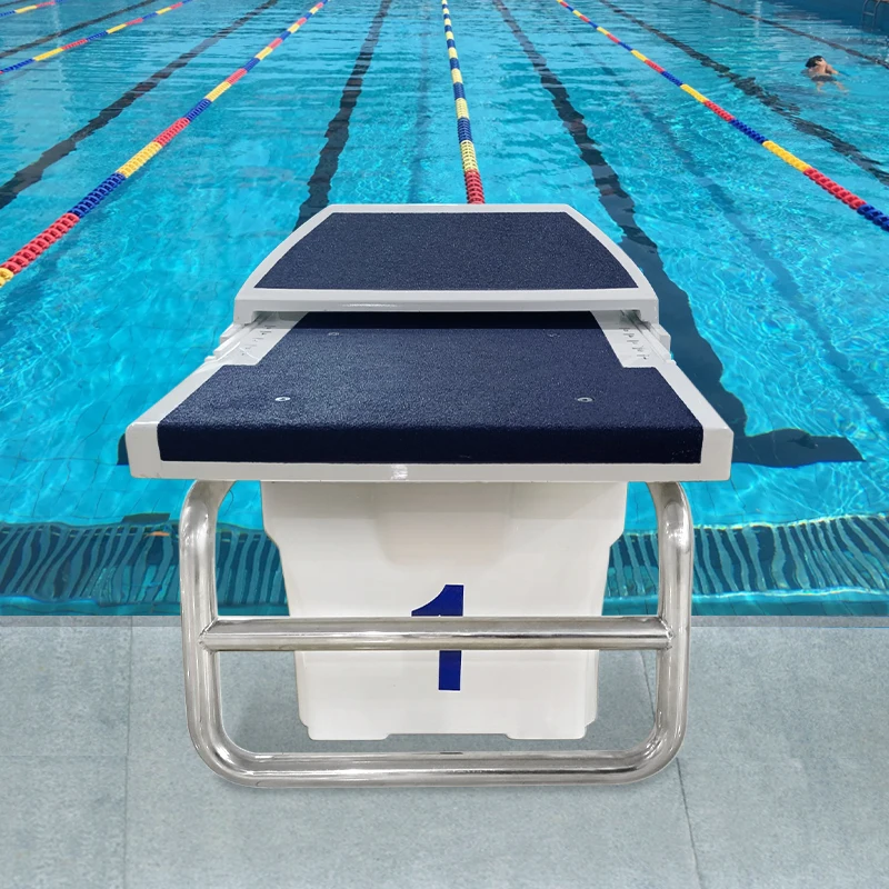 

New Design Anti-Slip Fiberglass Starting Block Platform Competition Swimming Pool Tool & Accessory