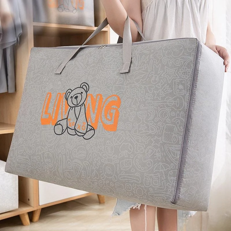 

Thickened Waterproof Moving Bag Large Capacity Storage Bag for Clothes And Quilts Moisture Proof Travel Bag with Rod