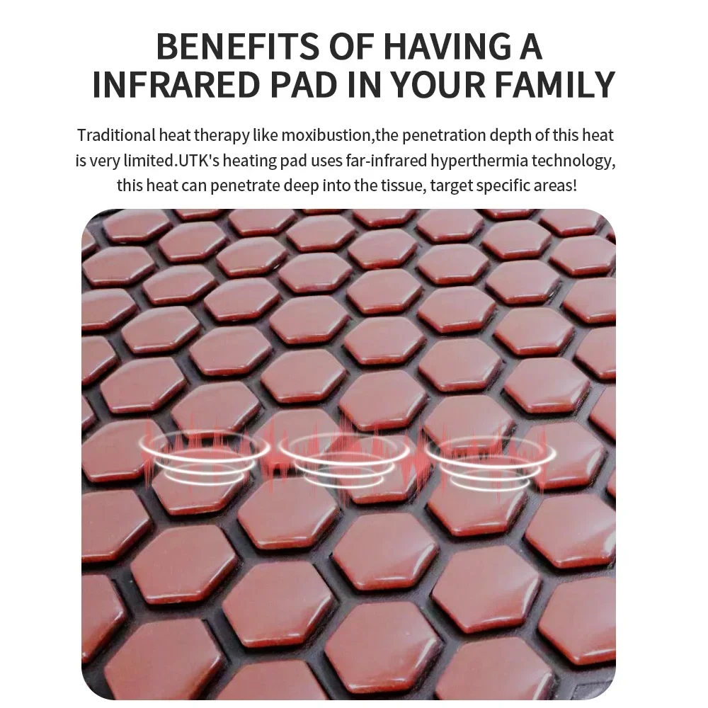 

Electric Heated Jade & Germanium Tourmaline Mat - Natural Stone Therapy Pad for Home Massage, Pain Relief & Relaxation