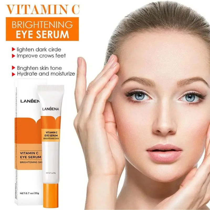 

Vitamin C Eye Serum Brightening Fading Dark Circles Bags Reduce Wrinkle Reduces puffiness Eye Care Eyes Firming Skin Care Beauty
