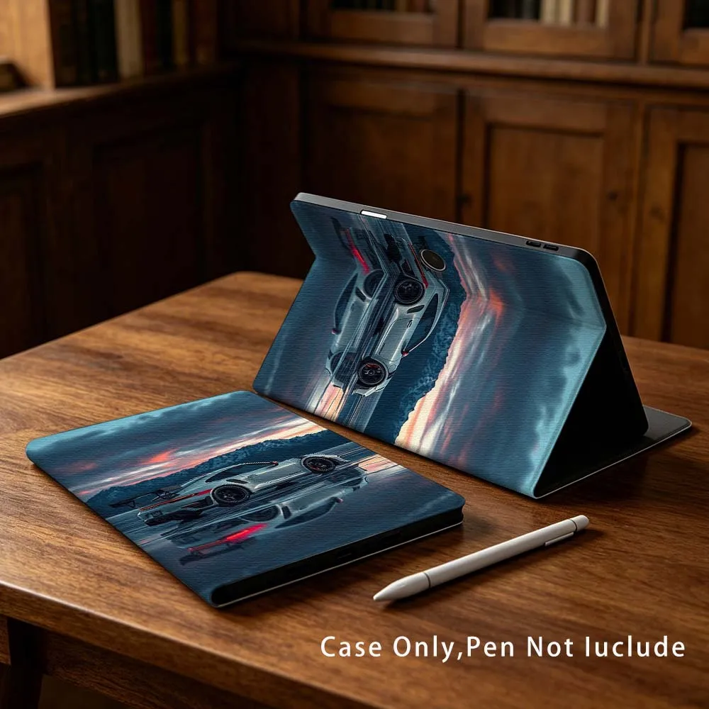 

Silver Sports Car Mountain For OPPO VIVO IQOO OnePlus Realme Pad 3 Pro 13 12.1 11.61 11.4 10.36 11 inch Tablet Case Soft