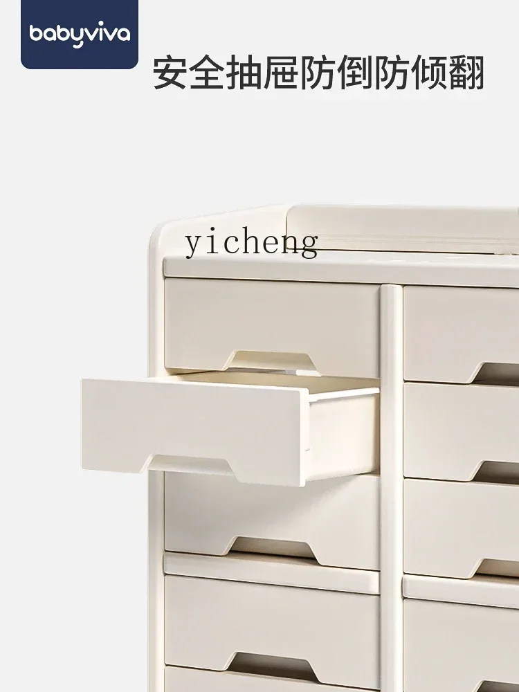 b2 Storage Cabinet Multi-Layer Plastic Drawer-Styled Organizing Box Children Storage Cabinet
