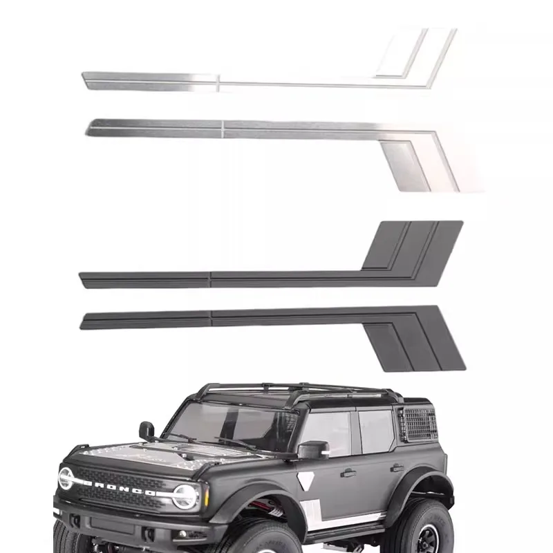 

Металлический скребок для автомобильного зеркала TRX4M 1/18 с дистанционным управлением, лист из нержавеющей стали для боковых декоративных деталей, модифицированные аксессуары