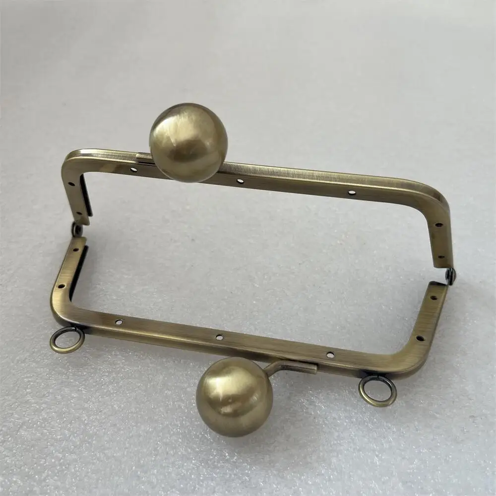 17.5cm Big Ball Purse Frame Marriage Lock Clasp With Screws Handbag Hook Round Hanger Parts Handmade Bag Hardware Accessories