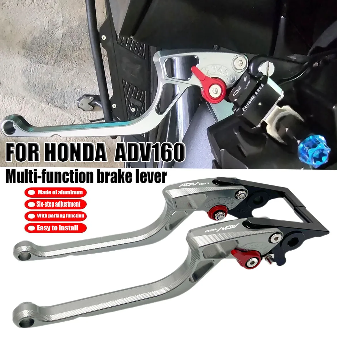 

For Honda ADV150/ADV160/ADV 160/150 Clutch Lever Brake Lever Adjustable Handle Handlebar Motorcycle Accessories Parts