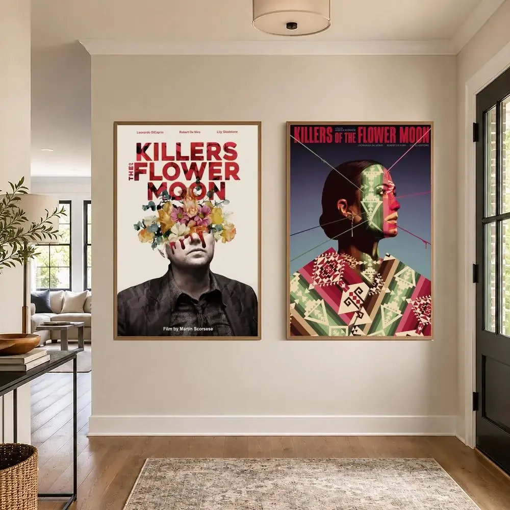 Killers of the Flower Moon Poster Graphic Wall Art Poster HD Waterproof PP Paper Print for Bedroom Living Room Office Decor Gift