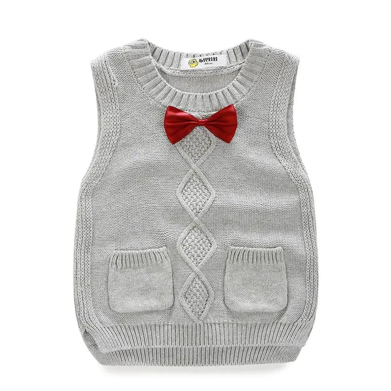 New Children's Vest for Boys Spring Autumn Knitted Baby Vests Fashion Waistcoat for Boys Baby Clothes Kids Tops Jackets colete image 2
